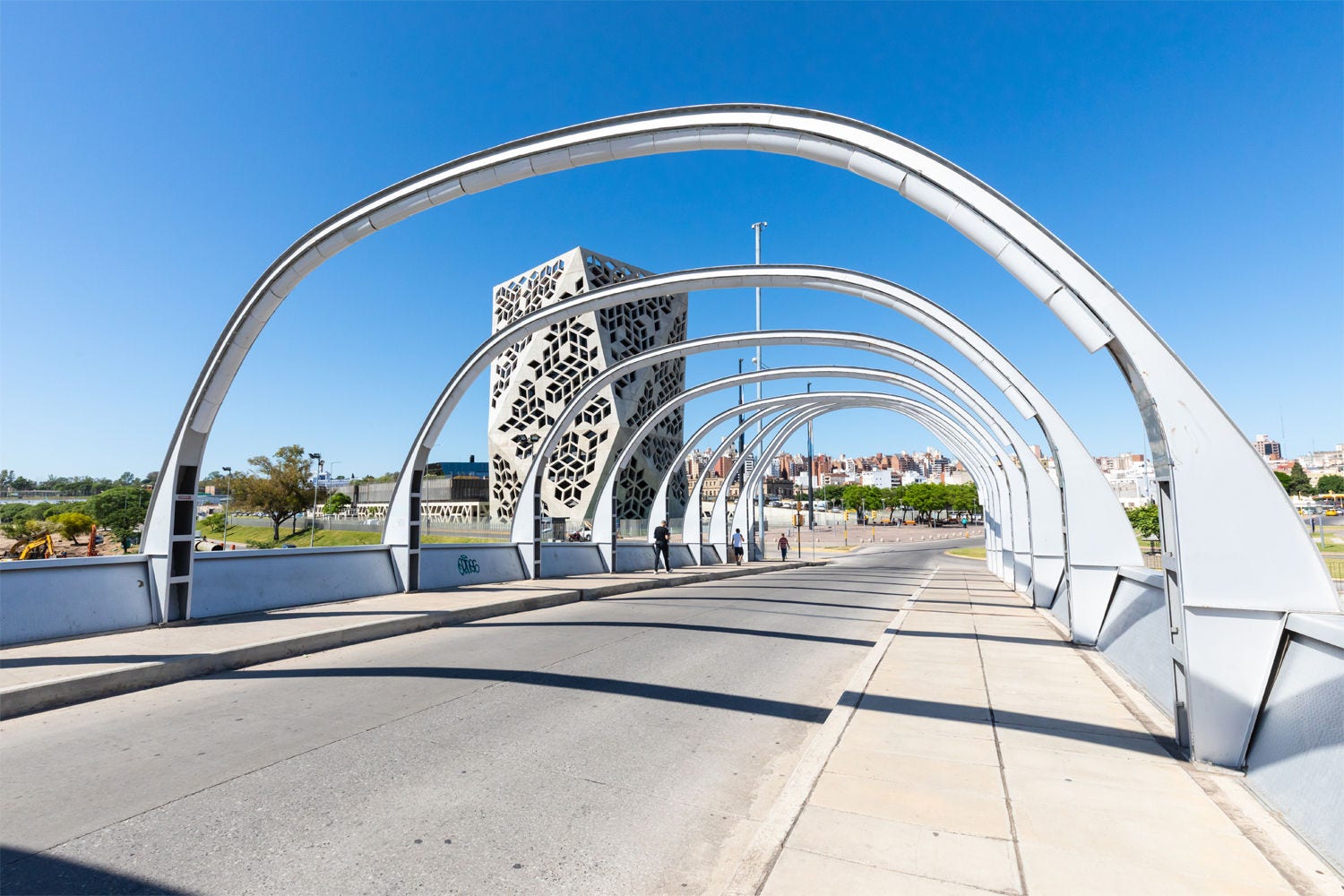 Santa Fe Bridge arches Argentina Santa Fe Bridge arches Argentina